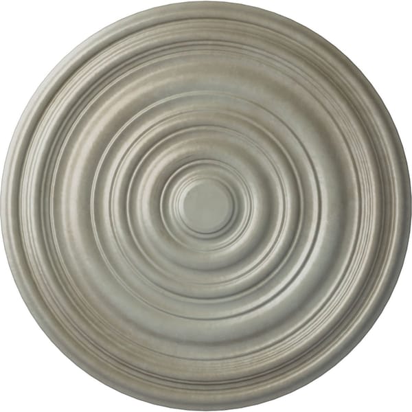 Ekena Millwork Carton Ceiling Medallion (For Canopies up to 2 5/8"), Hand-Painted Flash Gold, 12 5/8"OD x 1"P CM13CAFLS - main